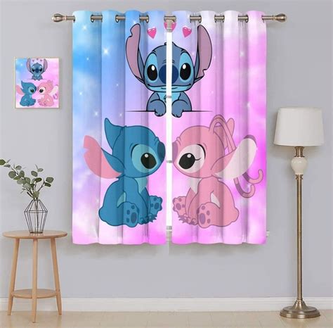 stitch bedroom decor|stitch curtains for girls bedroom.